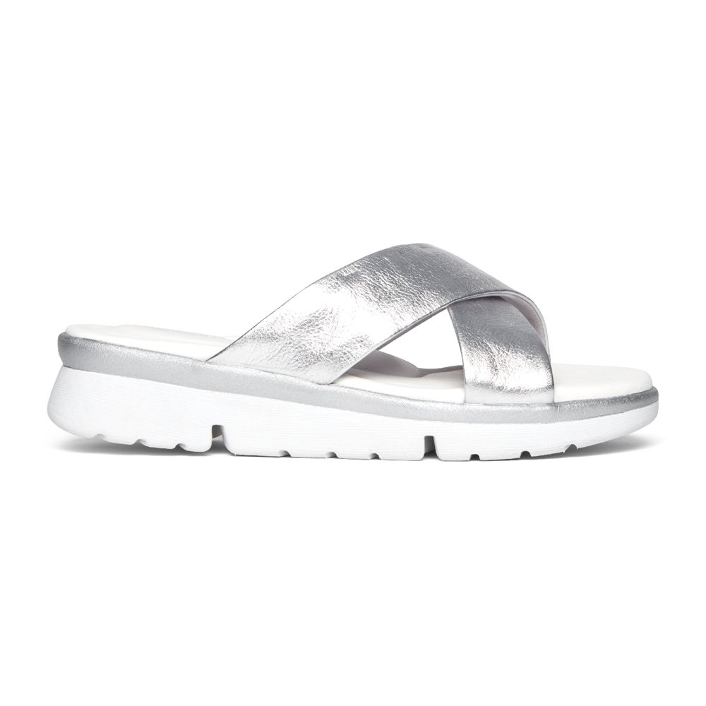 Sandalias Rockport Mujer Mexico - R-Evolution Plateados - PZUBR9503